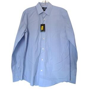 New Murano Shirt Mens Small Light Blue Dress Button Down Long Sleeve Essentials